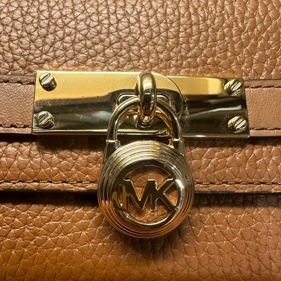 Michael Kors wallet brand new never used. Brown with gold accents. $148 new. - Picture 2 of 14